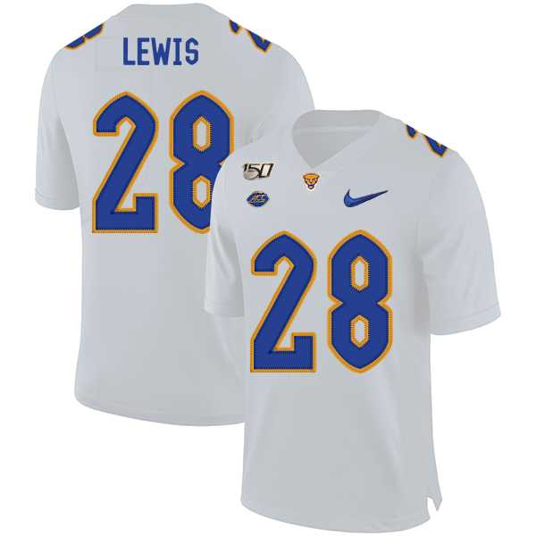 Pittsburgh Panthers 28 Dion Lewis White 150th Anniversary Patch Nike College Football Jersey Dzhi,We sell and wholesale Pittsburgh Panthers 28 Dion Lewis White 150th Anniversary Patch Nike College Football Jersey Dzhi on line form chian!